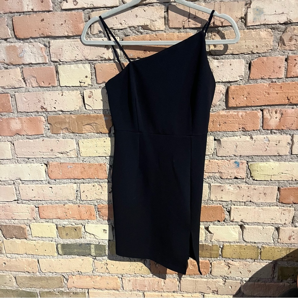 Black bodycon mini dress XS